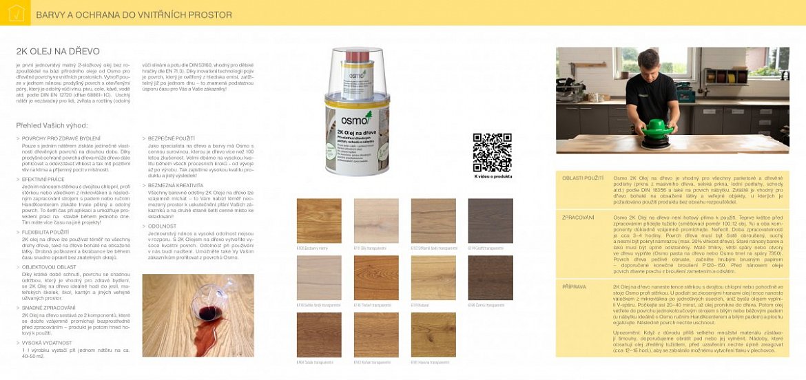 Katalog 2K Olej na dřevo pro profesionální zpracování